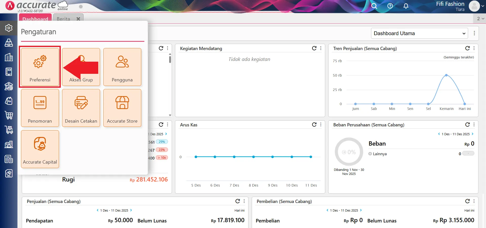 Mencatat pelunasan faktur mata uang asing dengan mata uang lain